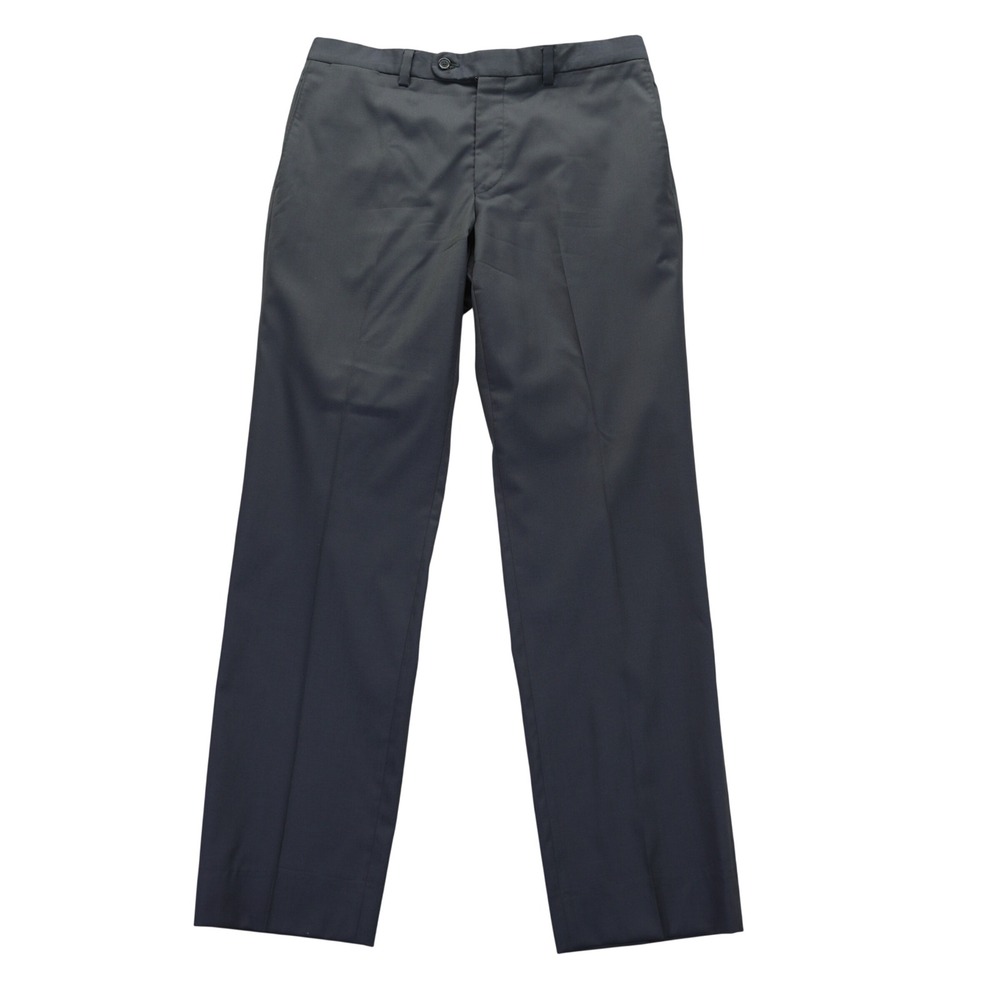 Riviera Jack Victor Loro Piana Super 130s Wool Dress Pants Navy Blue 34 R R13304